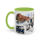 Agra Coffee Mug | India Travel Souvenir | Vintage Illustrated City Gift | 11 oz 15 oz Accent Mug