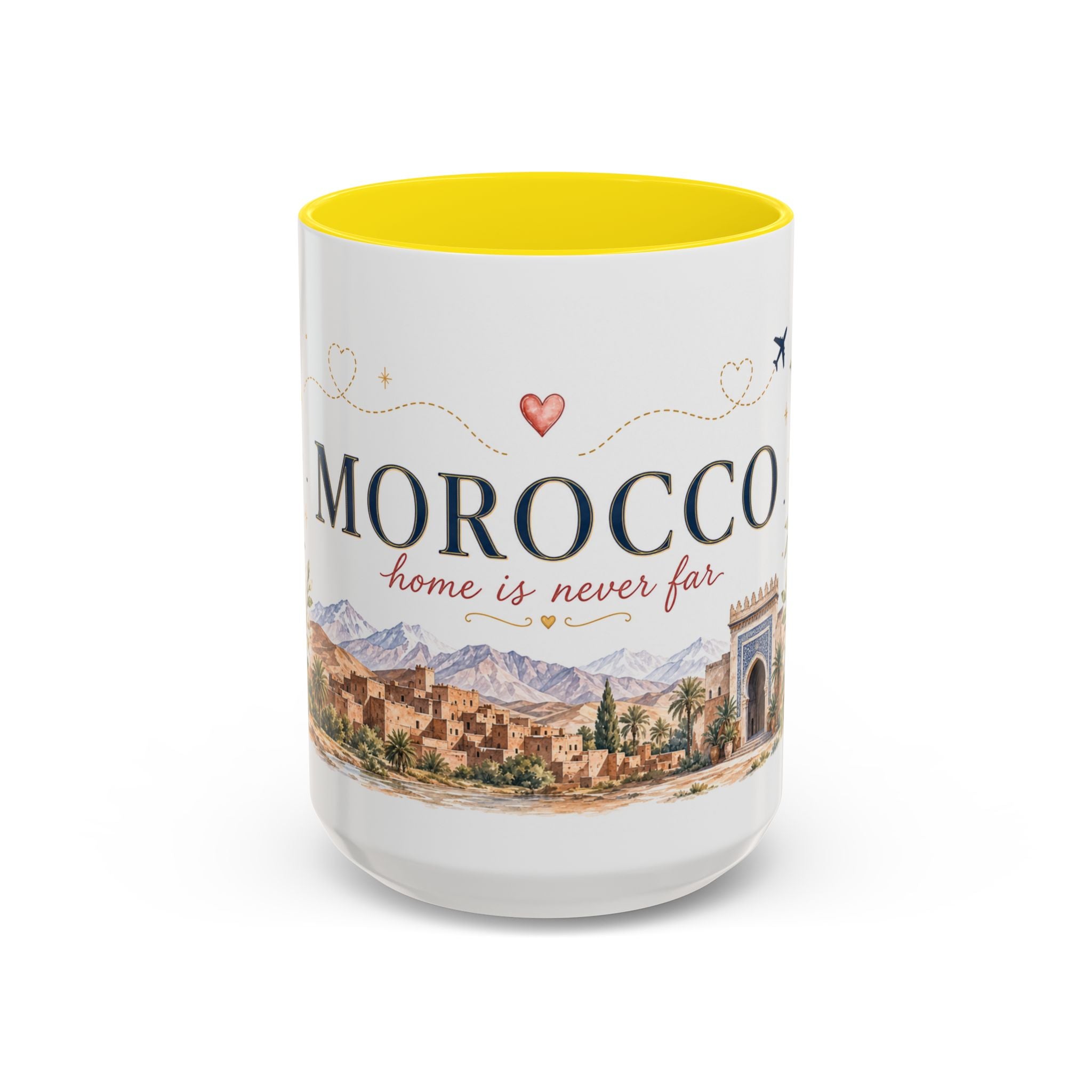 Morocco Home Country Mug | Moving Away Gift | Long Distance Friendship | 11 oz 15 oz Accent Mug
