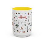San Francisco Christmas Mug | Watercolor City Souvenir | Ceramic Coffee Cup