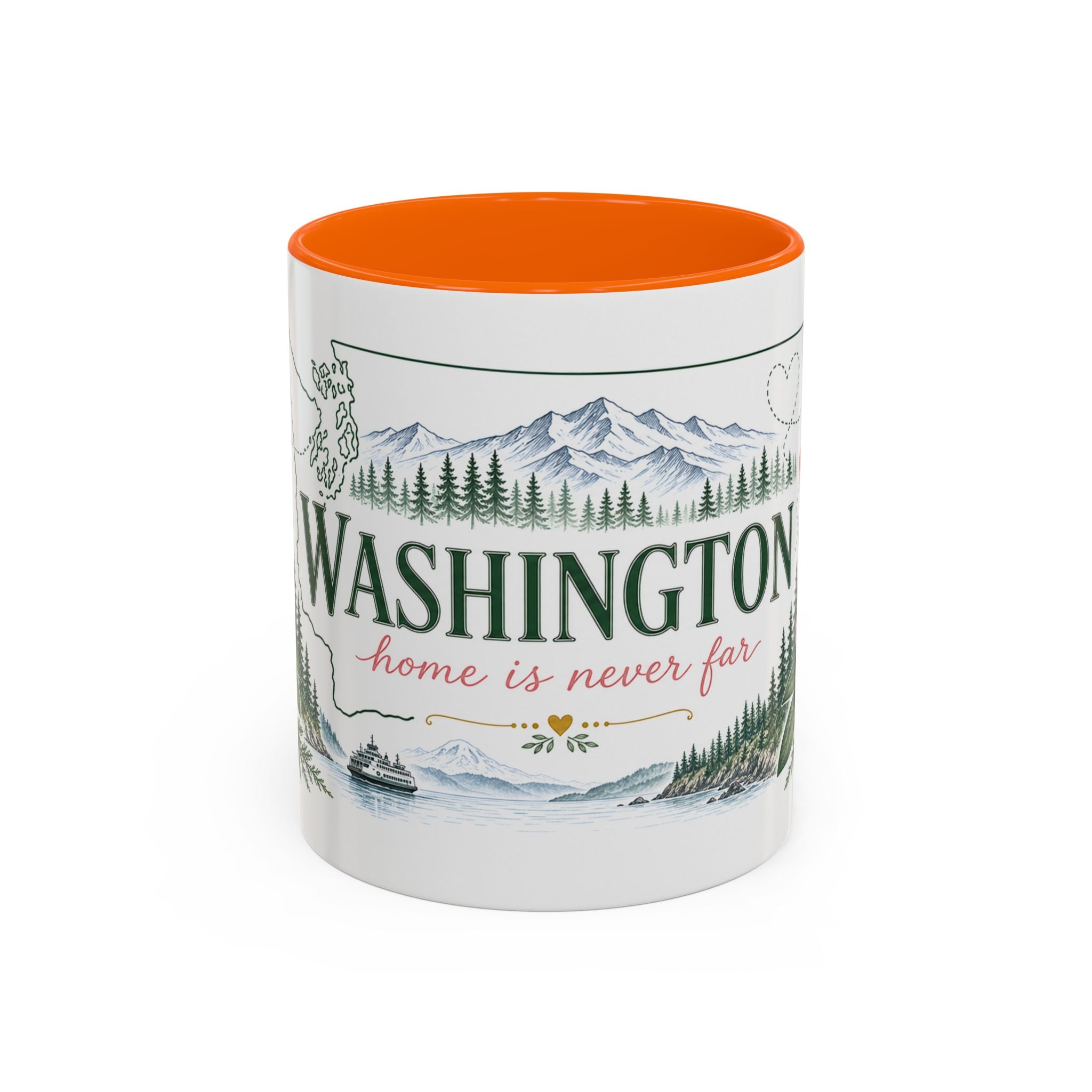 Washington State Map Mug | Moving Away, Homesick, Long Distance Friendship Gift