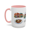 Omaha Illustrated Travel Mug | City Souvenir Accent Coffee Mug | 11oz 15oz Ceramic Cup
