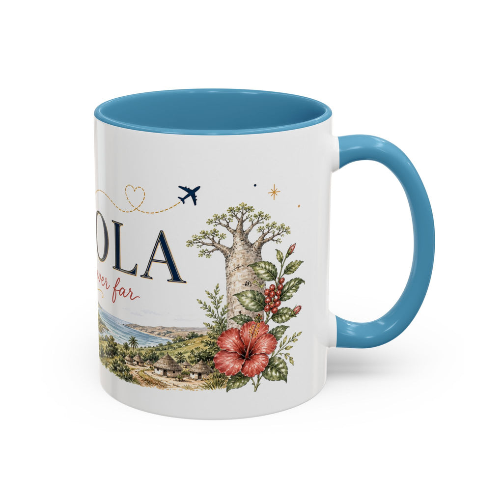 Angola Home Country Mug | Moving Away Gift | Long Distance Friendship | 11 oz 15 oz Accent Mug