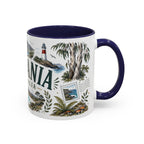 Tasmania Coffee Mug | Travel Destination Souvenir Gift | Accent Color Ceramic 11oz 15oz