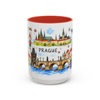 Prague Travel Mug | European City Souvenir Accent Coffee Mug | 11oz 15oz Ceramic Cup