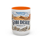 Gobi Desert Mug, Mongolia Travel Souvenir, Bucket List Gift, Accent Ceramic Coffee Mug 11oz 15oz