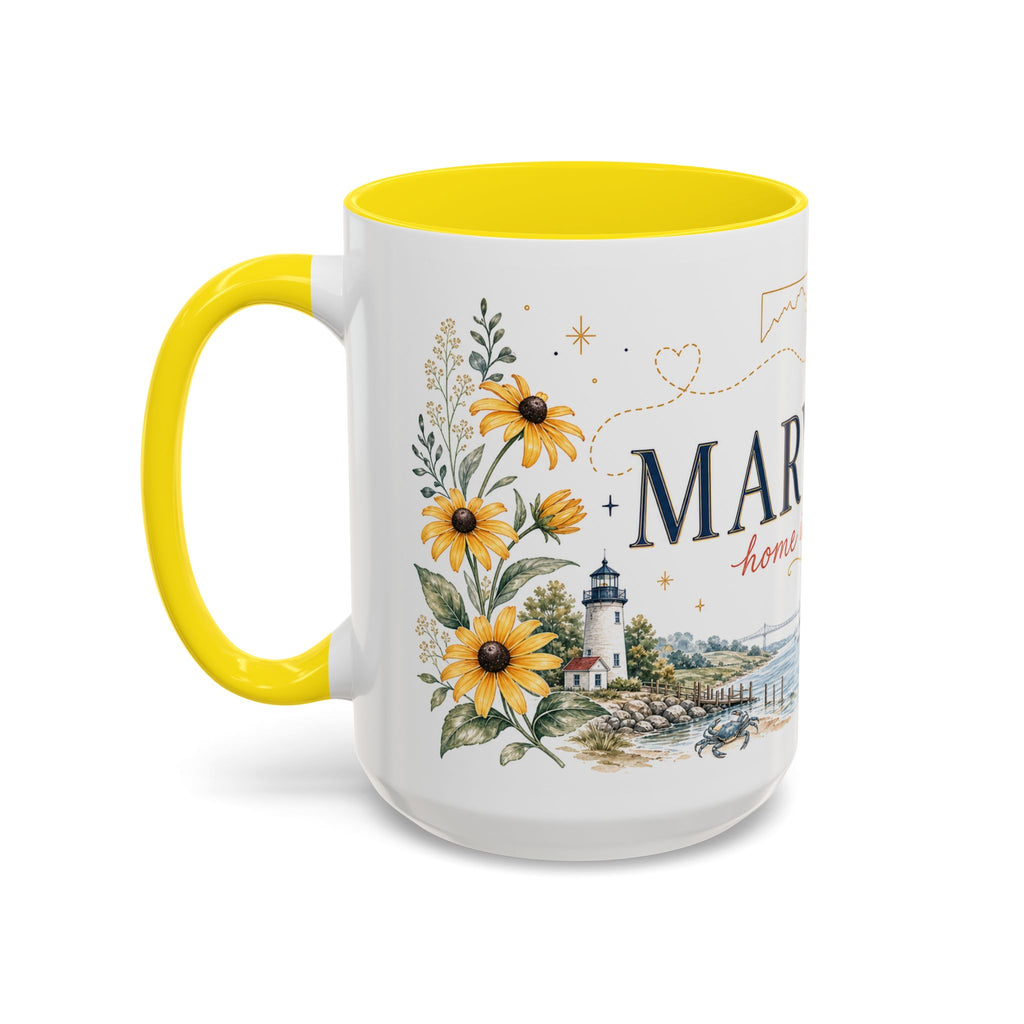 Maryland State Map Mug | Homesick Gift, Long Distance Friendship Coffee Cup (11oz 15oz)
