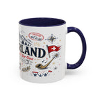 Switzerland Coffee Mug | World Cup Soccer Fan Gift | Accent Color Ceramic 11oz 15oz