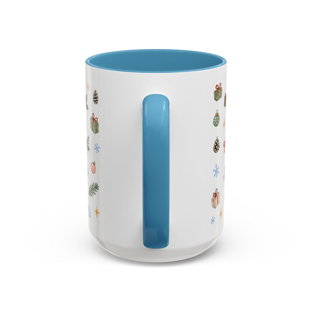 Denali National Park Christmas Mug | Watercolor Travel Souvenir | Holiday Gift | Accent Ceramic Coffee Cup 11oz 15oz