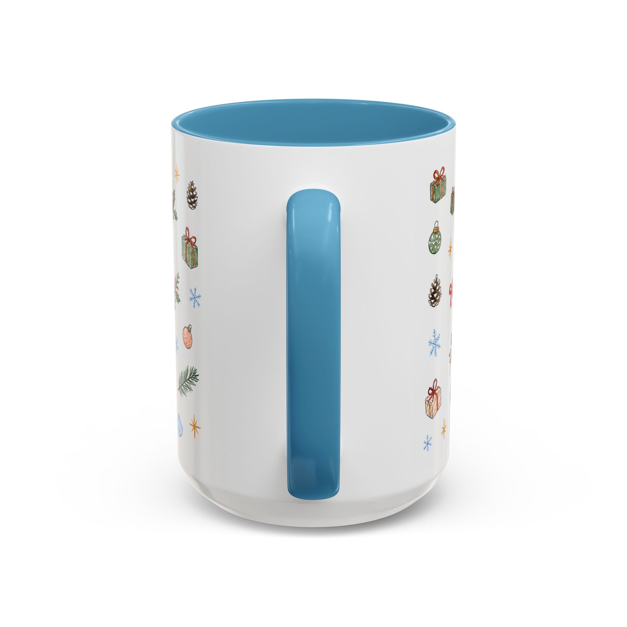 Denali National Park Christmas Mug | Watercolor Travel Souvenir | Holiday Gift | Accent Ceramic Coffee Cup 11oz 15oz