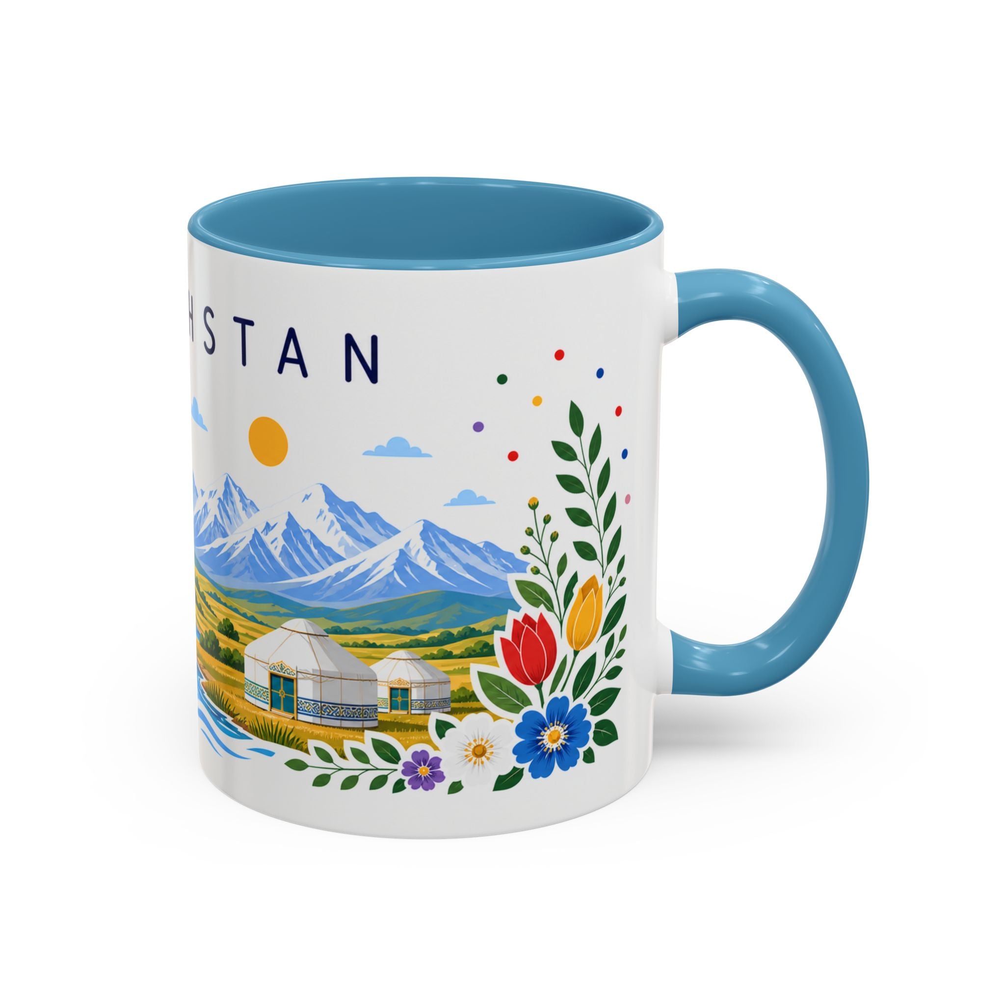Kazakhstan Coffee Mug | Travel Souvenir Accent Mug | Place Gift Ceramic Cup 11oz 15oz