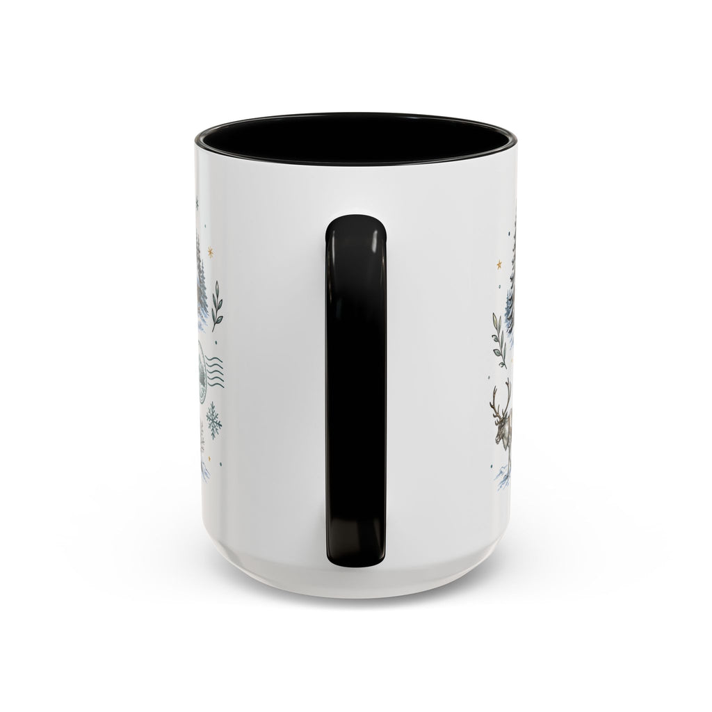 Lapland Coffee Mug | Travel Destination Souvenir Gift | Accent Color Ceramic 11oz 15oz