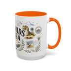 Pyramids of Giza Coffee Mug | Travel Destination Souvenir Gift | Accent Color Ceramic 11oz 15oz