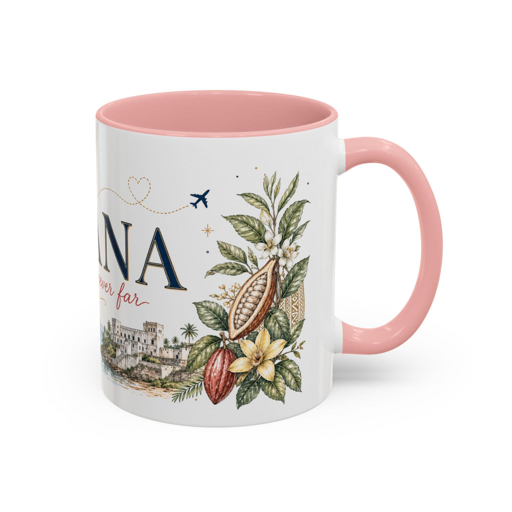 Ghana Home Country Mug | Moving Away Gift | Long Distance Friendship | 11 oz 15 oz Accent Mug