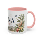 Ghana Home Country Mug | Moving Away Gift | Long Distance Friendship | 11 oz 15 oz Accent Mug