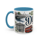 Dublin Coffee Mug | Ireland Travel Souvenir | Vintage Illustrated City Gift | 11 oz 15 oz Accent Mug