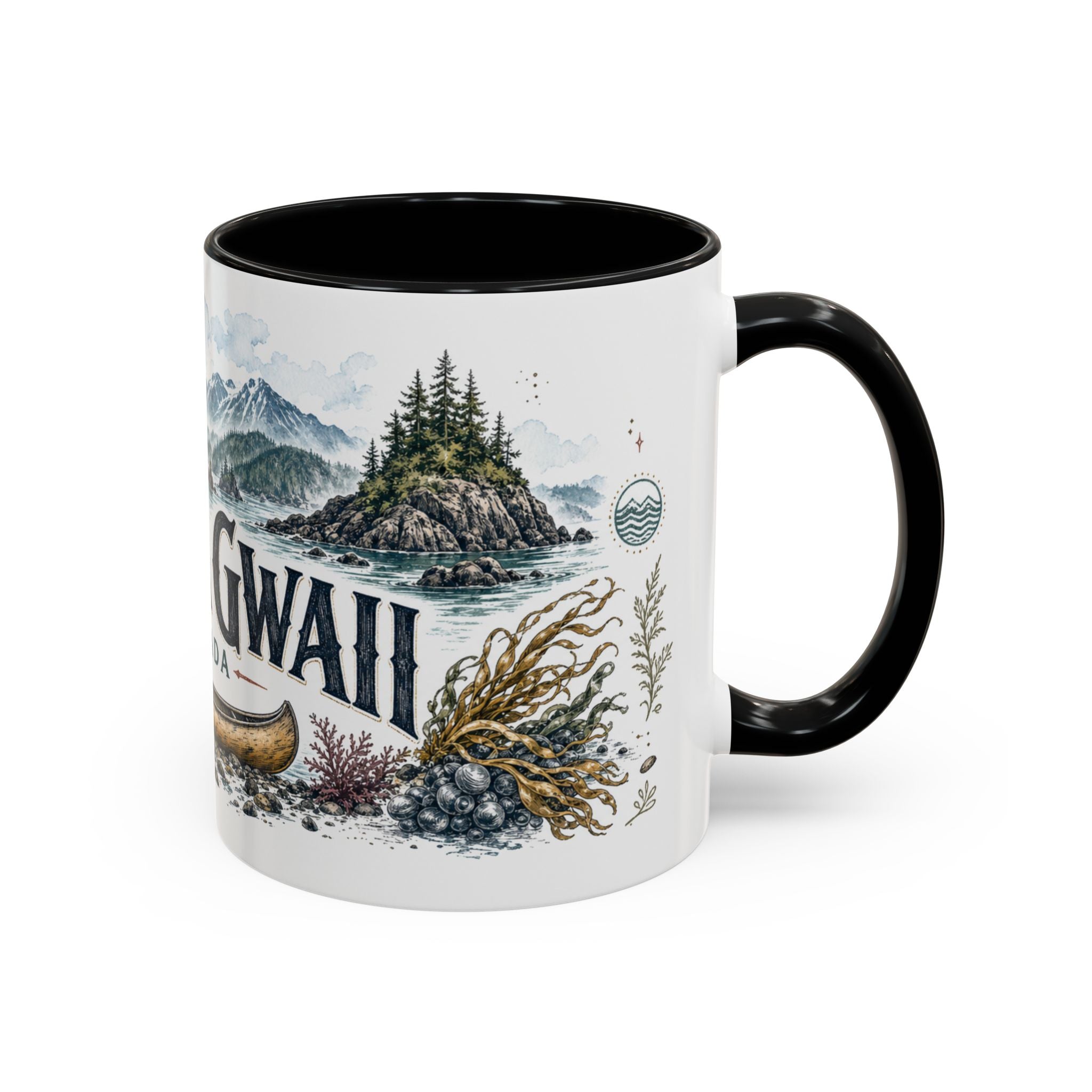 Haida Gwaii Mug, Canada Travel Souvenir, Bucket List Gift, Accent Ceramic Coffee Mug 11oz 15oz
