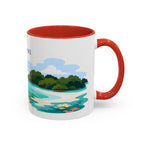 Biscayne National Park Coffee Mug | Solid Color Block Park Souvenir | 11oz 15oz Accent Mug