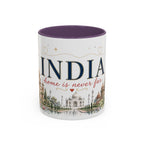 India Home Country Mug | Moving Away Gift | Long Distance Friendship | 11 oz 15 oz Accent Mug