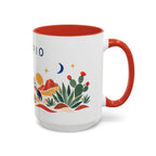 Scorpio Zodiac Coffee Mug | Scorpion and Desert Design | Astrology Birthday Gift | 11 oz 15 oz Ceramic Accent Mug