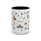 Munich Christmas Mug | Watercolor City Souvenir, Travel Gift (11oz/15oz)