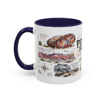 Petrified Forest National Park Coffee Mug | Arizona Painted Desert Fossil Gift | Accent Color Ceramic 11oz 15oz