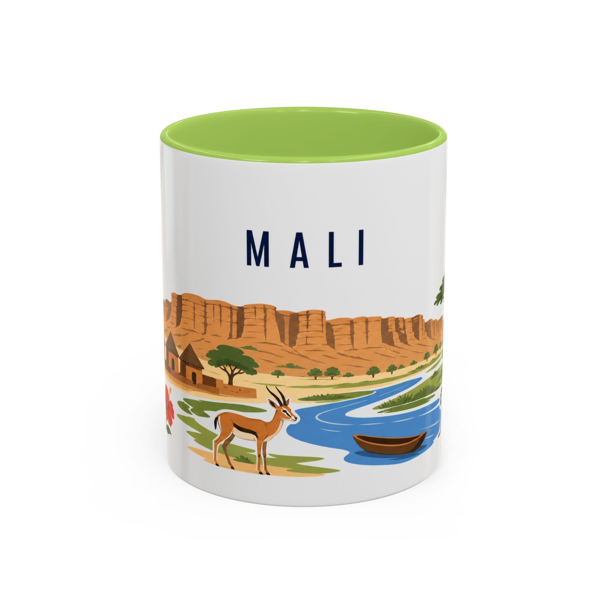Mali Coffee Mug | Travel Souvenir Accent Mug | Country Gift Ceramic Cup 11oz 15oz