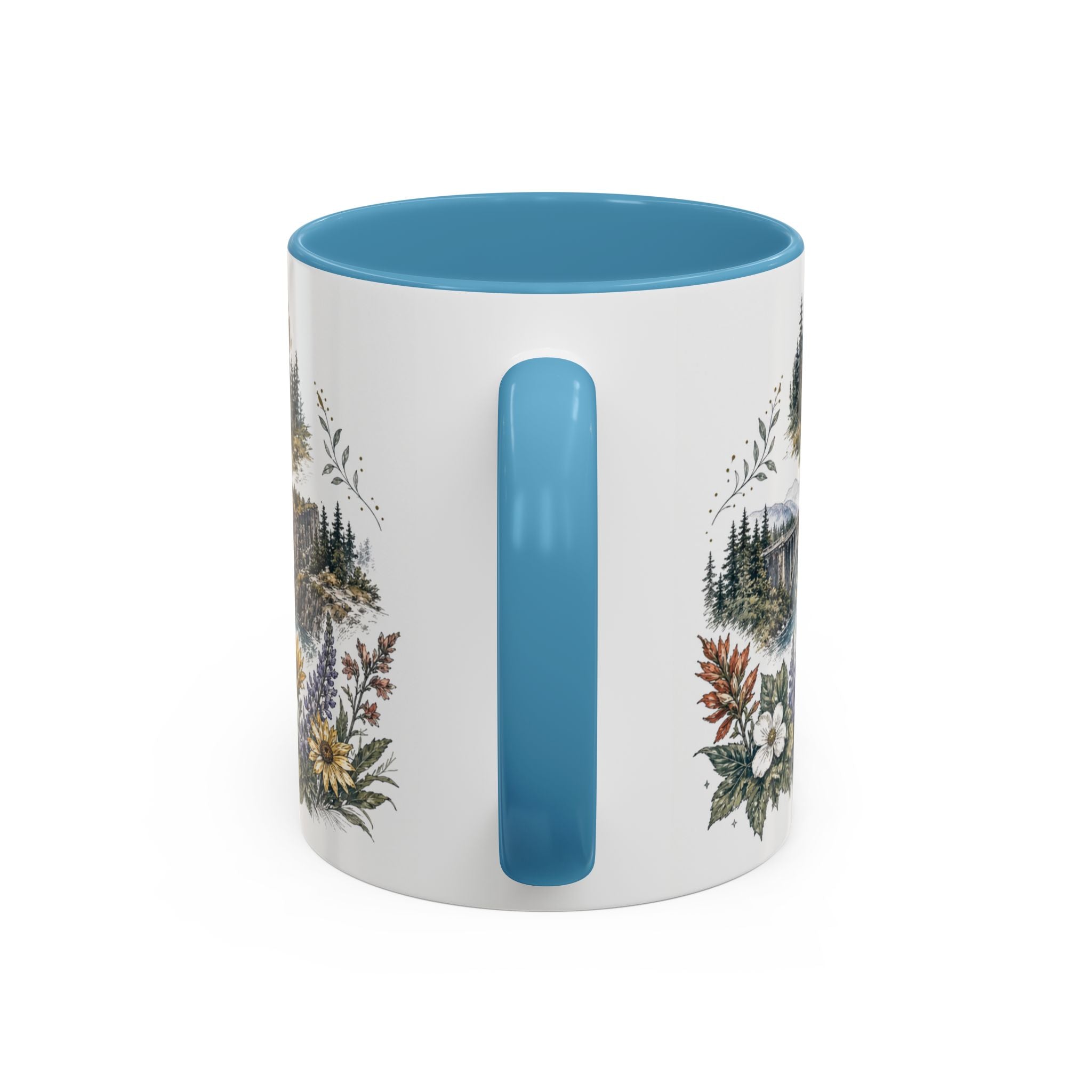 Columbia River Gorge Mug, Pacific Northwest Travel Souvenir, Bucket List Gift, Accent Ceramic Coffee Mug 11oz 15oz