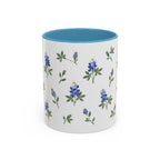 Texas Bluebonnet Mug, State Flower Floral Coffee Cup, 11oz Botanical Gift