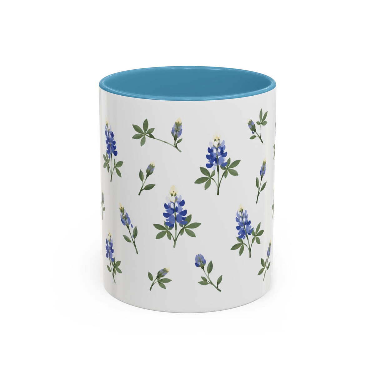 Texas Bluebonnet Mug, State Flower Floral Coffee Cup, 11oz Botanical Gift