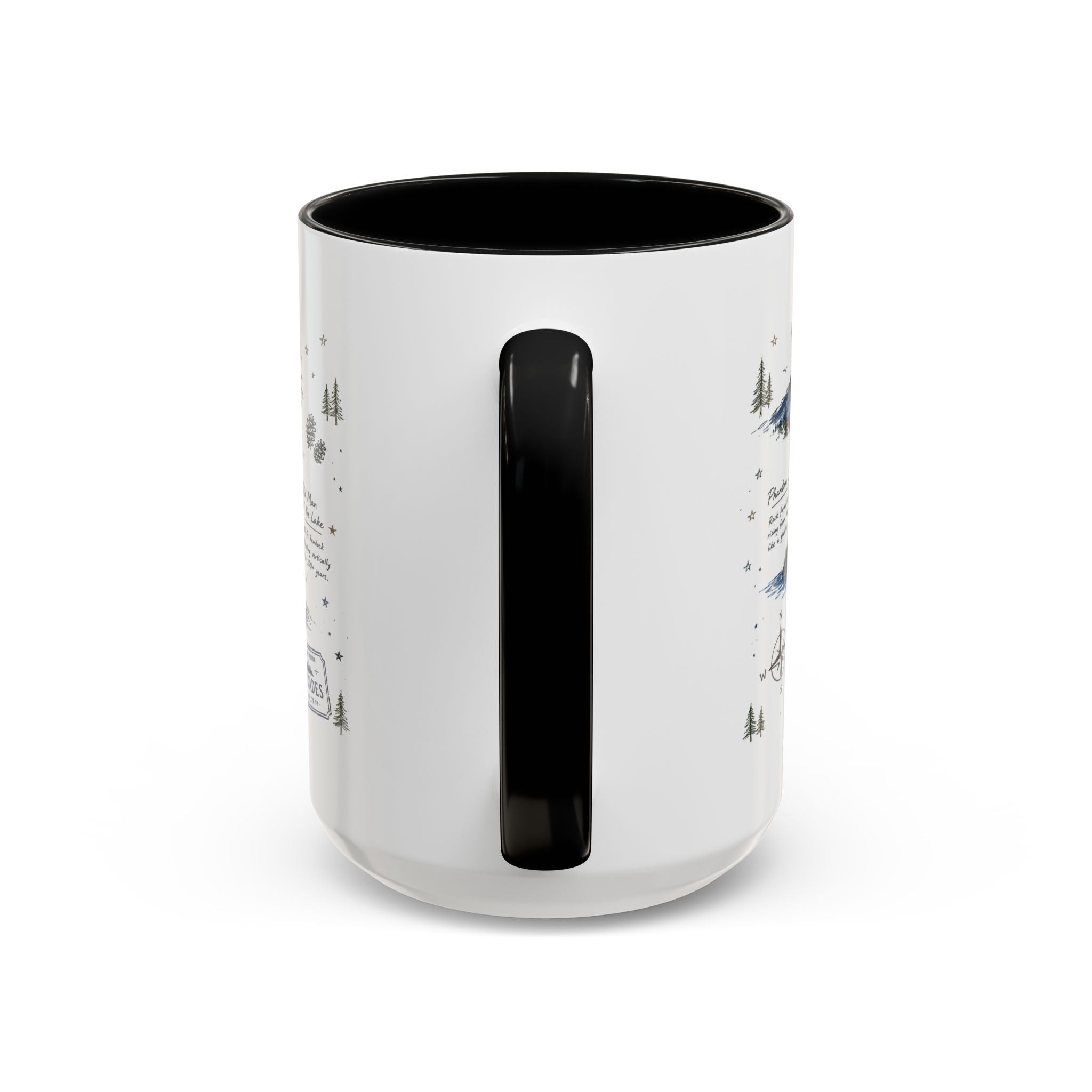 Crater Lake National Park Coffee Mug | Oregon Volcano Blue Lake Hiking Gift | Accent Color Ceramic 11oz 15oz