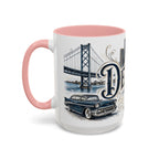 Detroit Coffee Mug | United States Travel Souvenir | Vintage Illustrated City Gift | 11 oz 15 oz Accent Mug