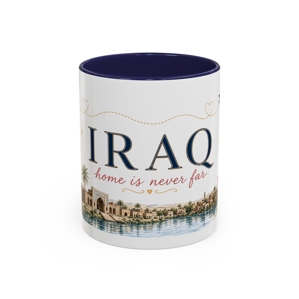 Iraq Home Country Mug | Moving Away Gift | Long Distance Friendship | 11 oz 15 oz Accent Mug
