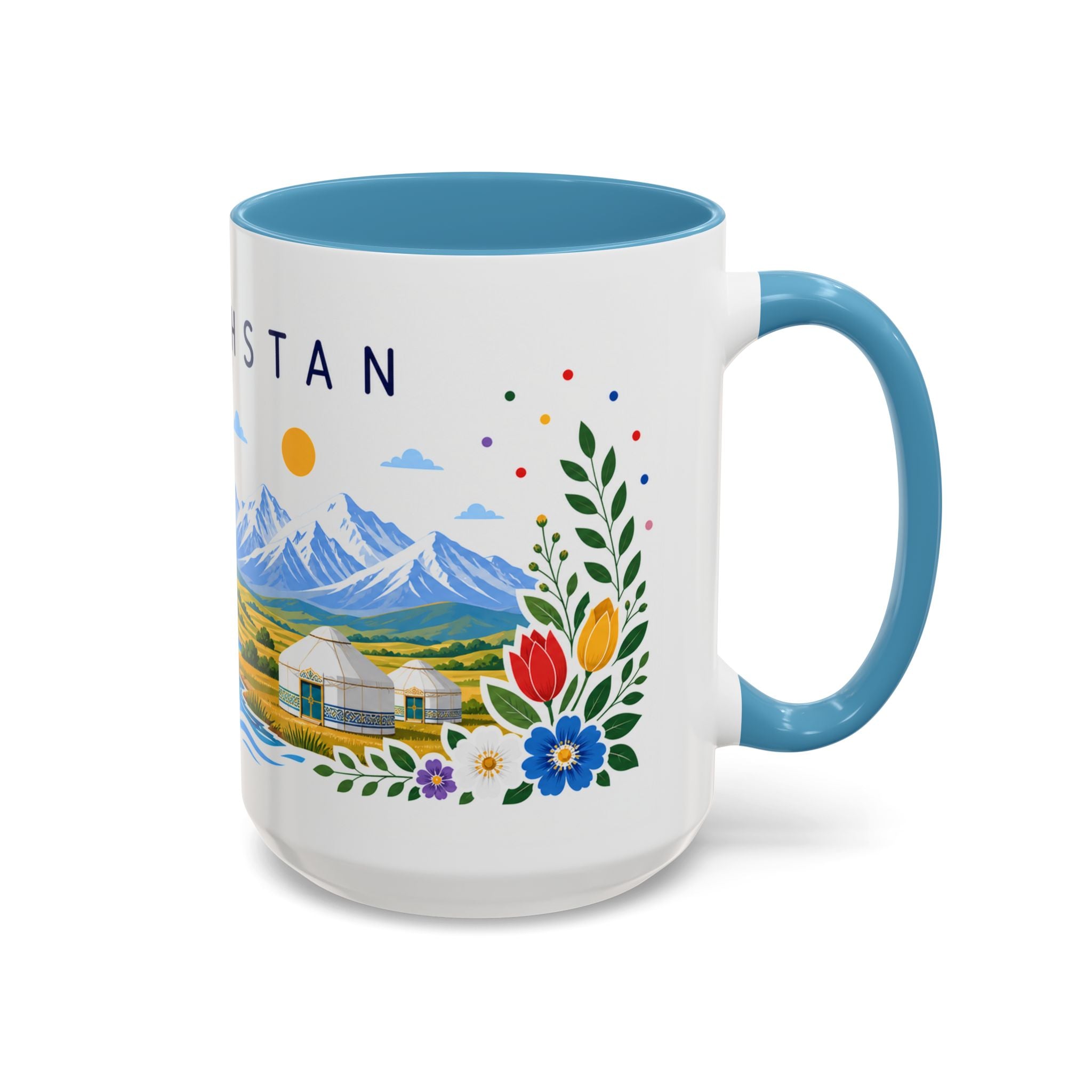 Kazakhstan Coffee Mug | Travel Souvenir Accent Mug | Place Gift Ceramic Cup 11oz 15oz