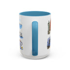 Stockholm Illustrated Travel Mug | City Souvenir Accent Coffee Mug | 11oz 15oz Ceramic Cup