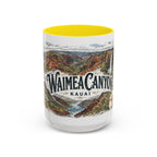 Waimea Canyon Mug, Kauai Travel Souvenir, Bucket List Gift, Accent Ceramic Coffee Mug 11oz 15oz