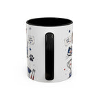 Super Dad My Hero Coffee Mug | Father's Day Gift for Dad | Accent Color Ceramic 11oz 15oz