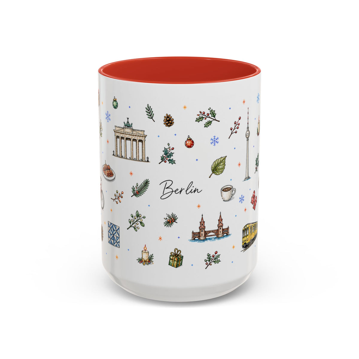 Berlin Christmas Mug | Watercolor City Souvenir, Travel Gift (11oz/15oz)