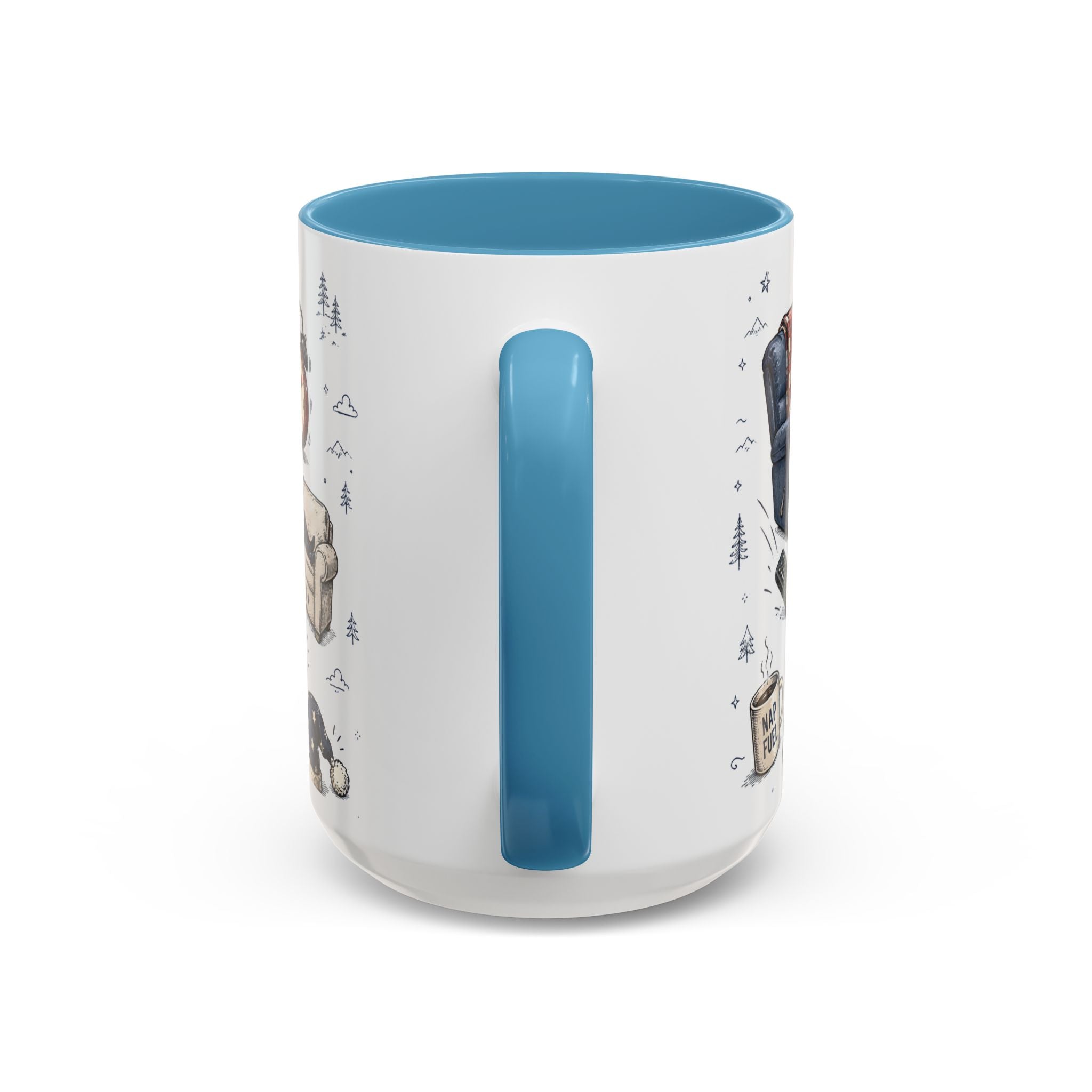 Nap Champion Coffee Mug | Father's Day Gift for Dad | Accent Color Ceramic 11oz 15oz