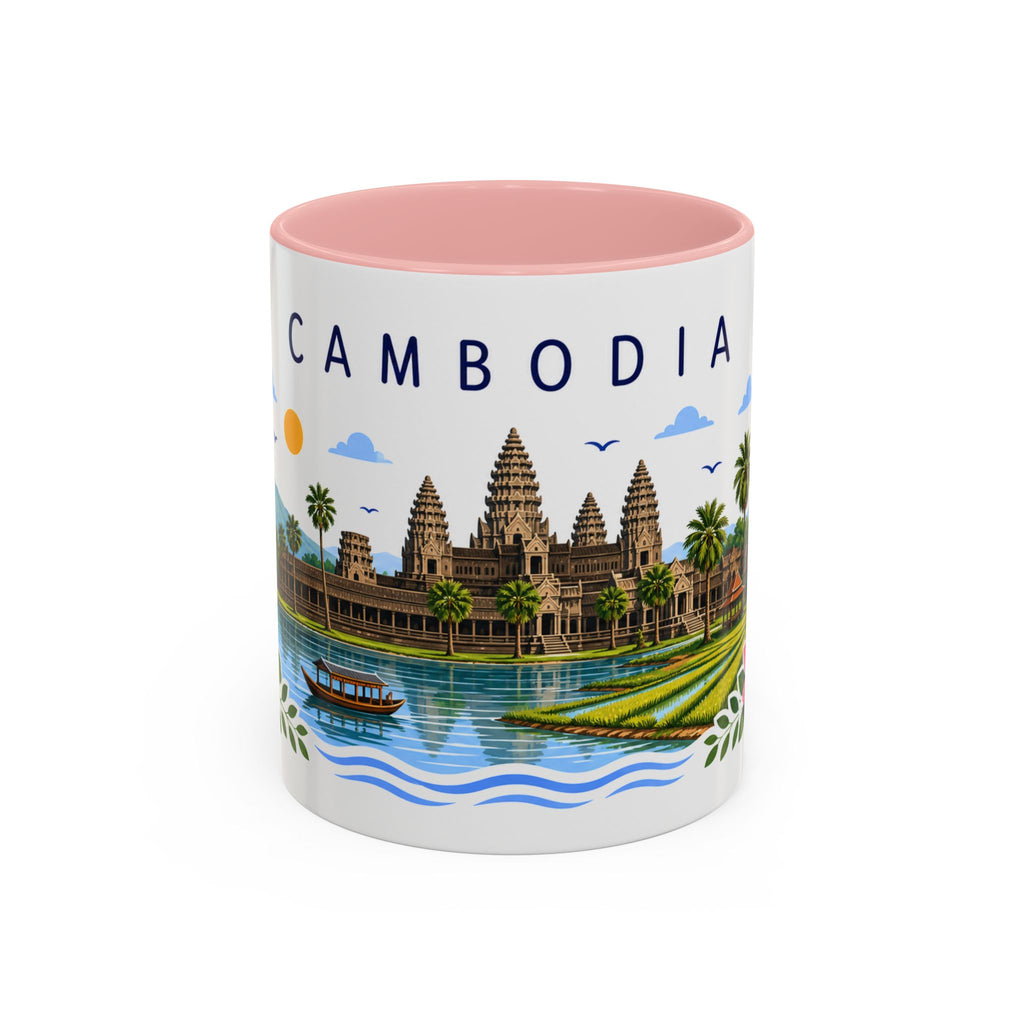 Cambodia Coffee Mug | Travel Souvenir Accent Mug | Place Gift Ceramic Cup 11oz 15oz
