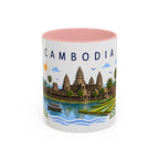Cambodia Coffee Mug | Travel Souvenir Accent Mug | Place Gift Ceramic Cup 11oz 15oz