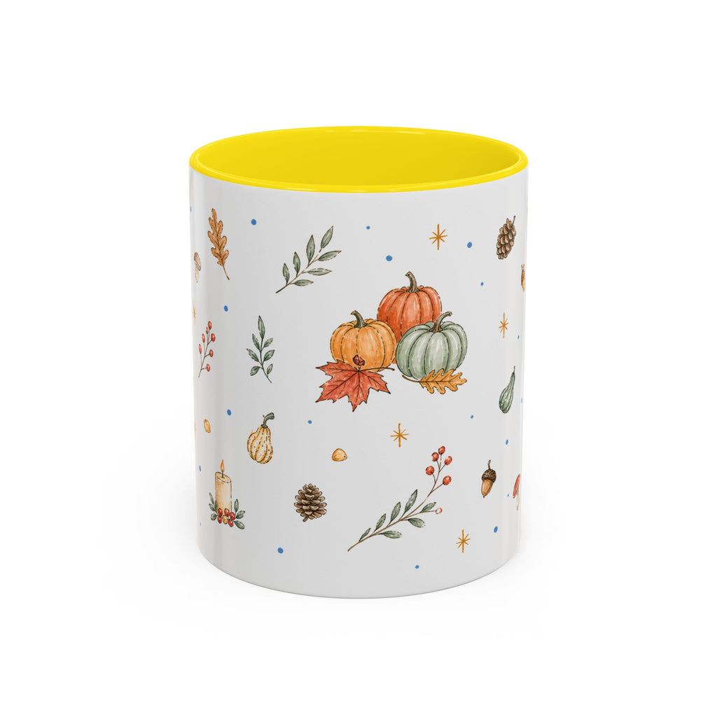 Thanksgiving Turkey Mug | Friendly Woodland Watercolor Gift | Autumn Accent Cup 11oz 15oz