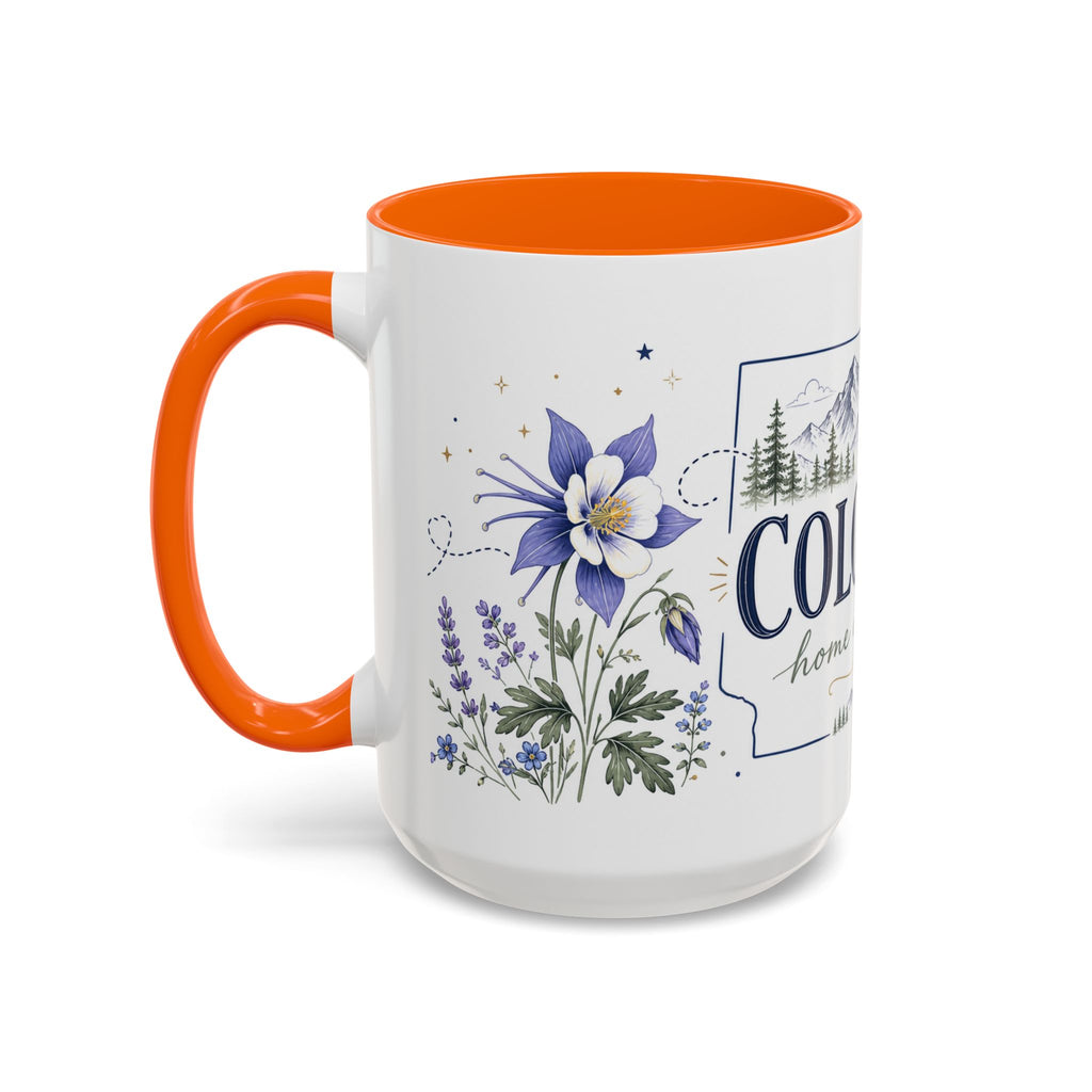 Colorado State Mug | Rocky Mountain Botanical Design | Moving Away Gift