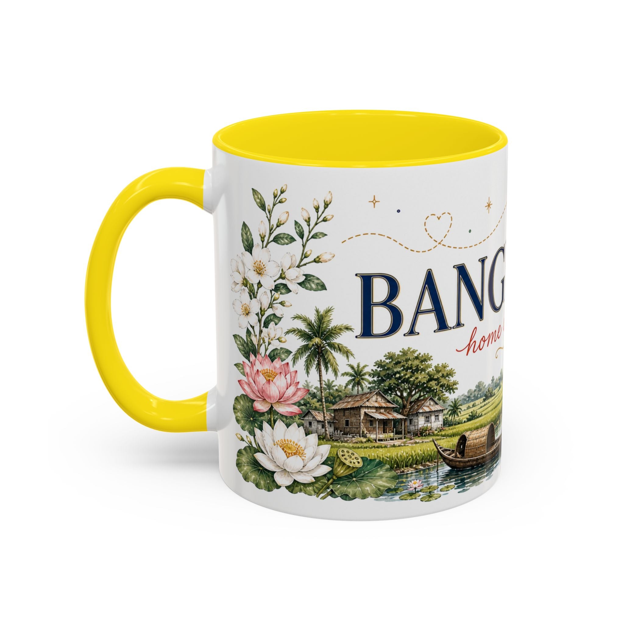 Bangladesh Home Country Mug | Moving Away Gift | Long Distance Friendship | 11 oz 15 oz Accent Mug