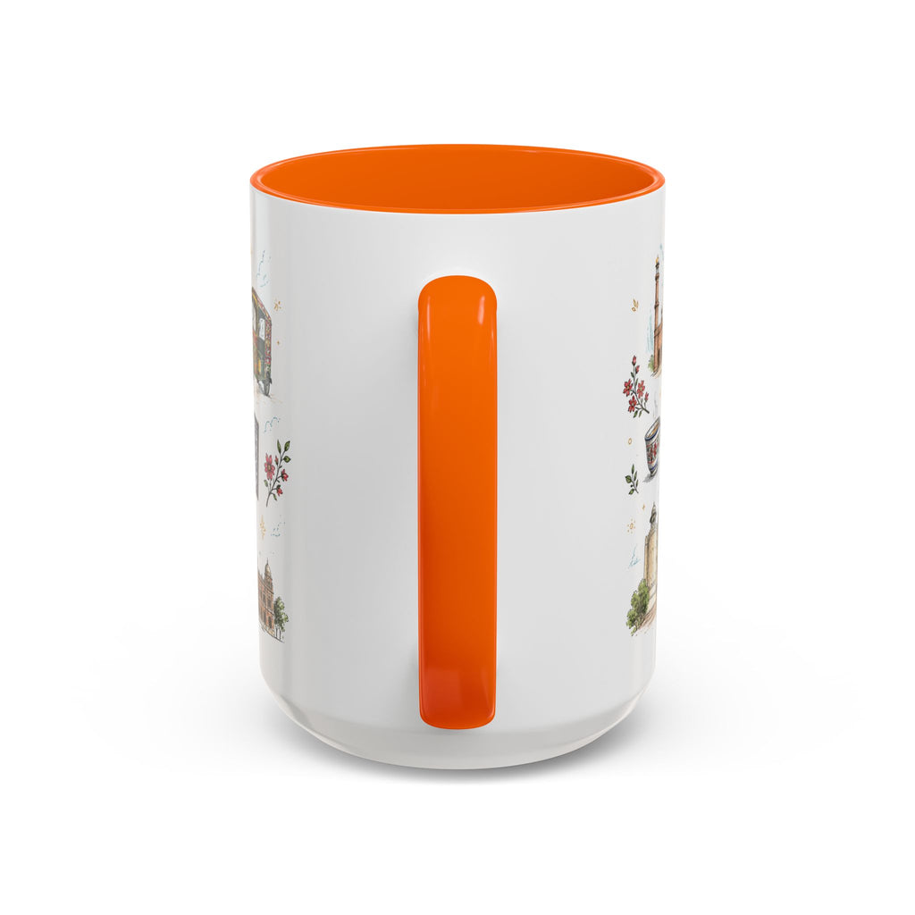 Lahore Coffee Mug | Pakistan Souvenir Travel Gift | Accent Color Ceramic 11oz 15oz