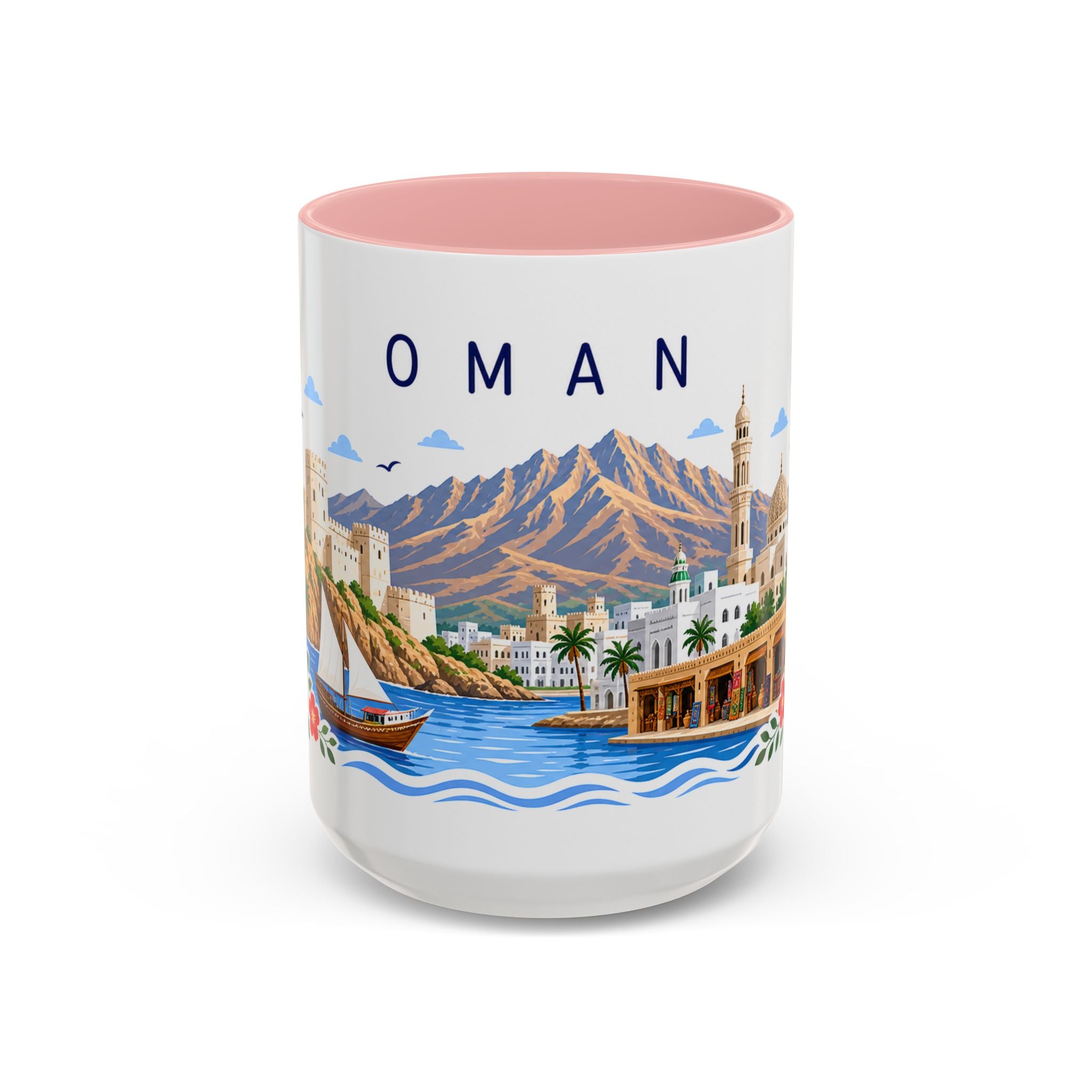 Oman Coffee Mug | Travel Souvenir Accent Mug | Place Gift Ceramic Cup 11oz 15oz