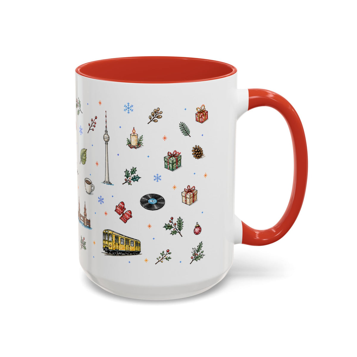 Berlin Christmas Mug | Watercolor City Souvenir, Travel Gift (11oz/15oz)