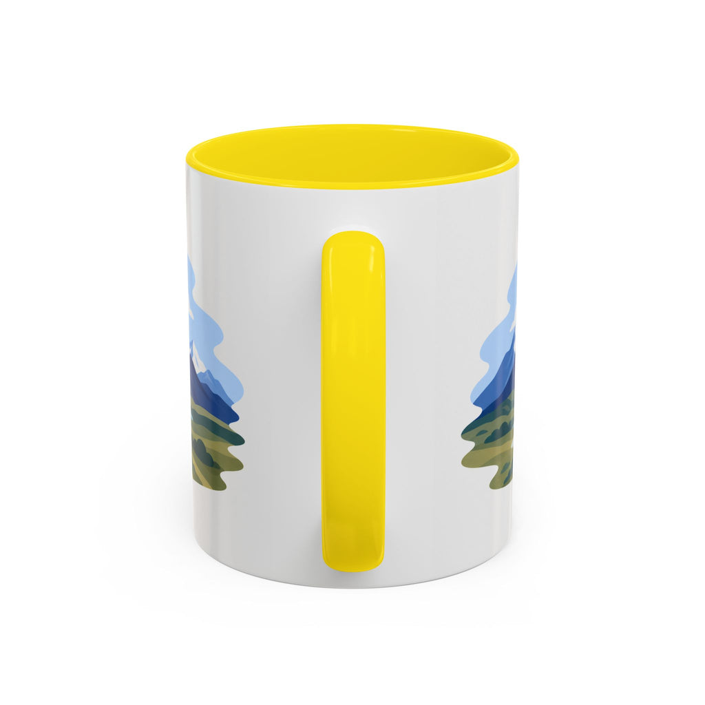 Wrangell-St. Elias National Park Coffee Mug | Solid Color Block Park Souvenir | 11oz 15oz Accent Mug