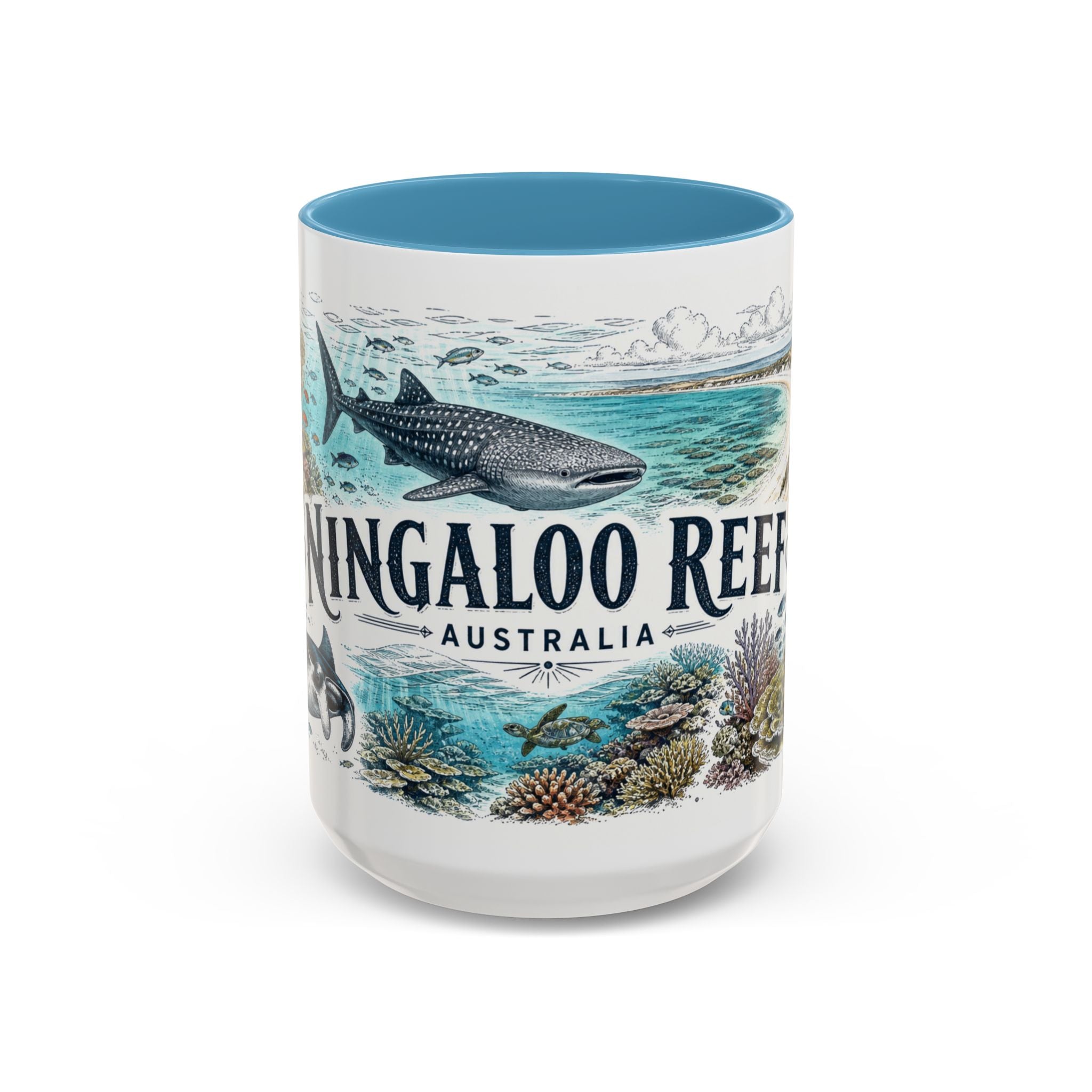 Ningaloo Reef Mug, Australia Travel Souvenir, Bucket List Gift, Accent Ceramic Coffee Mug 11oz 15oz