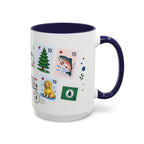 Seattle Coffee Mug | Postage Stamp Collage Mug | Travel Souvenir Accent Cup 11oz 15oz