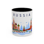 Russia Coffee Mug | Travel Souvenir Accent Mug | Place Gift Ceramic Cup 11oz 15oz